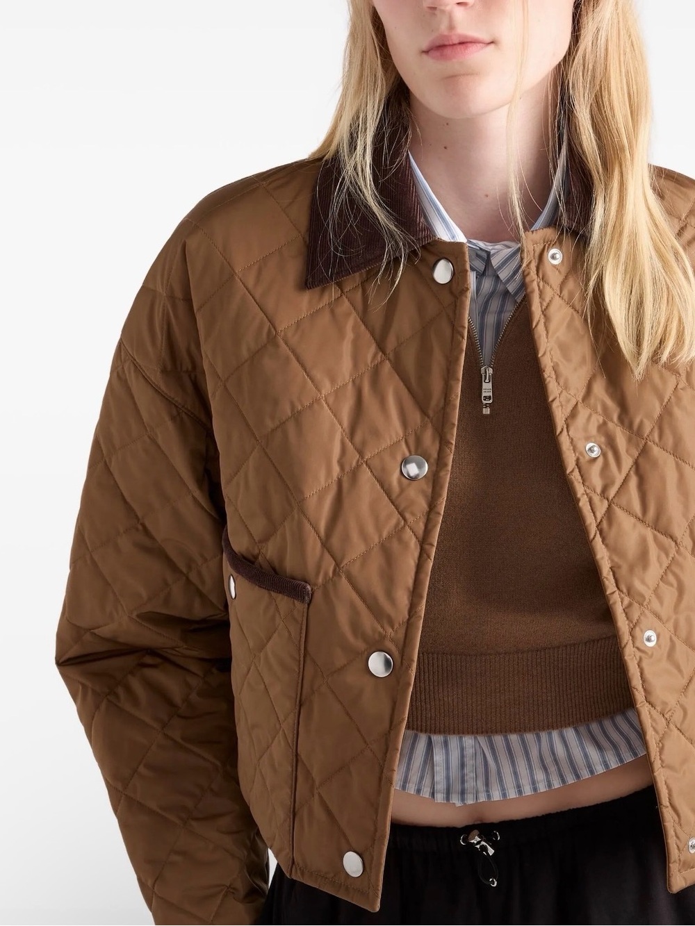 Prada Light Re-Nylon Cropped Jacket - Picture 3 of 14